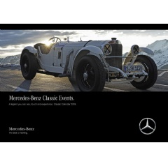 Mercedes-Benz Classic calendar 2018, title image: Mercedes-Benz SSK (W 06) from 1928 at the Grossglockner Grand Prix 2012 in Austria.