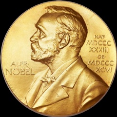 The Nobel Prize medallion.Nobel Foundation
