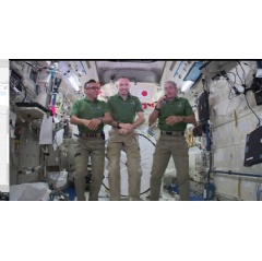 NASA astronauts Joe Acaba, Randy Bresnik and Mark Vande Hei will take questions from students at the U.S. Military Academy in West Point, New York.
Credits: NASA