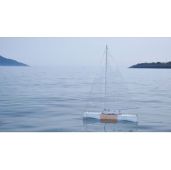 Protei, autonomous sailing ship that cleans up oil spills, 2014