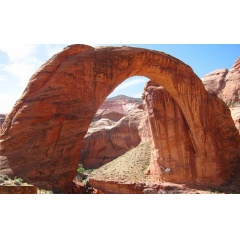 Utah’s Rainbow Bridge, part of the study, is one of the world’s largest natural arches.
Credit: Jeffrey Moore