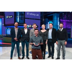 Matt Stagg, Head of Mobile Video & Content,BT, Jamie Hindhaugh, COO BT TV & BT Sport, Jean-Marc Frangos – MD Open Innovation, BT, Elizabeth Varley – Founder & CEO, TechHub, Dr Allan Edwards, Loughborough University, Craig Doyle, Presenter