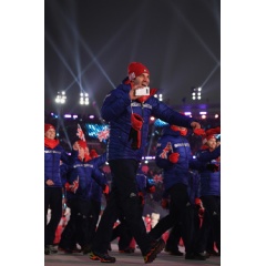 Team GB Olympian at the Olympic Winter Games PyeongChang 2018 Opening Ceremony