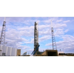 SpaceXs Dragon spacecraft, on a Falcon 9 rocket - Credits: NASA/Bob Granath