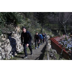 Capezzano Pianore (ITA). BMW Motorsport, Philipp Eng (AUT), Bruno Spengler (CAN), Augusto Farfus (BRA) and Marco Wittmann (GER), Hiking, DTM Fitnesscamp, Formula Medicine S.r.l.