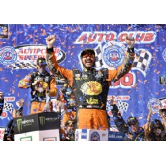 MENCS CA Truex
Martin Truex Jr. and Kyle Busch combined to lead 187 laps (of 200) in their Camry race cars during Sunday’s Monster Energy Cup Series race at California’s Auto Club Speedway.