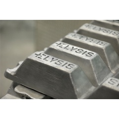 The worlds first aluminum produced through a carbon-free smelting process.