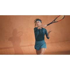 
Elina Svitolina, whos currently ranked fourth in the world, in the NikeCourt Zonal Cooling Slam top and Zonal Cooling Smash skirt.
