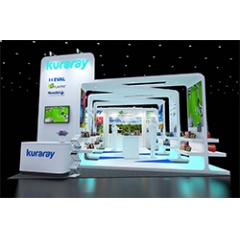 Artists rendition of the Kuraray booth