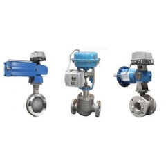 Neldisc butterfly valve, Neles globe control valve and Neles segment valve equipped with ND9000 valve controller.