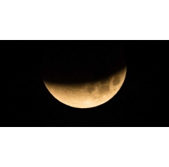 A lunar eclipse was photographed from the Johnson Space Center in Houston, Texas, during the early morning hours. Image: NASA/Robert Markowitz.