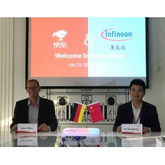Adam White, Senior Vice President Global Sales of the Power Management & Multimarket Division at Infineon Technologies AG and Xianglong Su, General Manager of Intelligent Manufacturing Department, Electronics and Entertainment Group.
