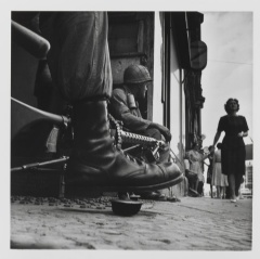 Don McCullin (b. 1935) Near Checkpoint Charlie, Berlin 1961.Tate,  Don McCullin