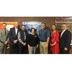 Partnership renewal at Enders-Salk School attended by representatives from the District 54 School Board and Education Foundation