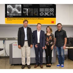 Official handover of the KODAK FLEXCEL NX Mid System to Stuttgart Media University
