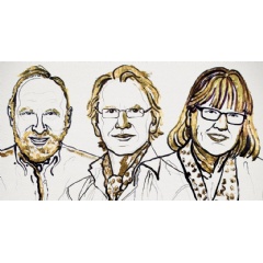 The 2018 Nobel Prize in Physics winners: Arthur Ashkin, Gérard Mourou, and Donna Strickland I Image Credit: nobelprize.org