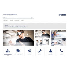 More than 60 paper manufacturers worldwide already use the Voith Paper Webshop