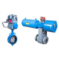 Jamesbury EasyFlow rubber-lined butterfly valve and high performance, heavy duty Neles Scotch-Yoke actuator.