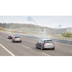 Alerts in critical situations through vehicle-to-x communication from Bosch