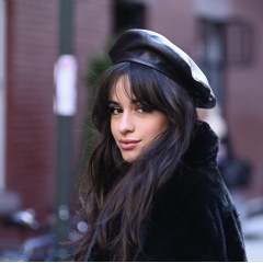 NEW YORK, NY - Singer Camila Cabello on set filming her new Mastercard ad which will highlight her collaboration and bring to life some of the exclusive experiences cardholders will enjoy. (Photo by Dave Kotinsky/Getty Images for Mastercard)