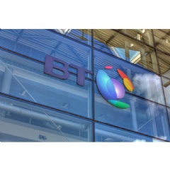 BT building with logo