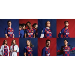 1st row: Sergi Roberto, SamxSen, Candela Capitn, Gerard Piqu.
2nd row: Laura Louek, Maire-Eve Beaulieu, Alexia Putellas, Lionel Messi, Sergio Busquets