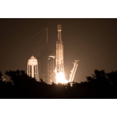SpaceX Falcon Heavy rocket carrying 24 satellites as part of the Department of Defense’s Space Test Program-2 (STP-2) mission launches from Launch Complex 39A at NASA’s Kennedy Space Center in Florida Credits: NASA/Joel Kowsky