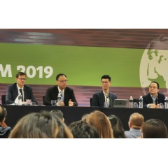 Left to right: Fabrice Naftalski, Kevin Wang, Shawn Li, Dr. Zhong Lin