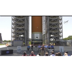 
NASA Administrator Jim Bridenstine announced the agency’s Marshall Space Flight Center in Huntsville, Alabama, will lead the Human Landing System Program.
Credits: NASA Television