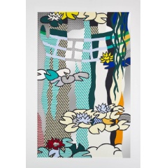 Roy Lichtenstein Waterlilies with Japanese Bridge 1992 ARTIST ROOMS National Galleries of Scotland and Tate. Lent by the Roy Lichtenstein Foundation Collection 2015