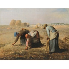 Jean-François Millet, ’The Gleaners’, 1857, Musée d’Orsay, Paris (donation subject to usufruct of Mrs. Pommery)