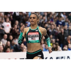 Sydney McLaughlin, winner of the 500m at the IAAF World Indoor Tour meeting in Boston (Victah Sailer)  Copyright