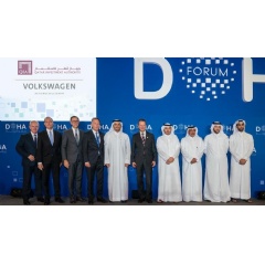 Volkswagen CEO Dr. Herbert Diess and QIA CEO Mr. Mansoor Bin Ebrahim Al-Mahmoud