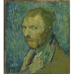 Vincent van Gogh, Self-Portrait, 1889, oil on canvas, 51.5 x 45 cm, Nasjonalmuseet for kunst, arkitektur og design, Oslo