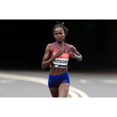 Kenyan distance runner Brigid Kosgei (Getty Images)  Copyright