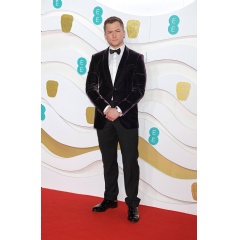 LONDON, ENGLAND: Taron Egerton arrives at the EE British Academy Film Awards 2020 at Royal Albert Hall in London, England. (Photo by David M. Benett/Dave Benett/Getty Images)