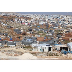 A view of the overcrowded Deir Hassan camp. Syria 2020  Abdul Majeed Al Qareh