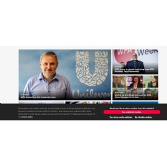Cookie banner on WFAs own site