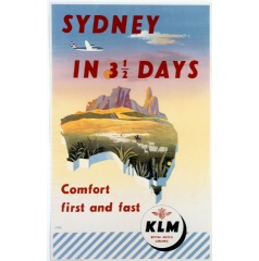 A KLM poster dating from 1951