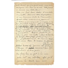 Letter (detail) from Vincent van Gogh and Paul Gauguin to Emile Bernard, 1 or 2 November 1888 (letter 716). Van Gogh Museum, Amsterdam (Vincent van Gogh Foundation)
