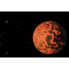 This illustration depicts the exoplanet, UCF-1.01. Like TOI-849b, this exoplanet also orbits close to a star and is like “hot Neptune.”
Image credit: NASA/JPL-Caltech