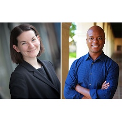 Emily Balskus and John O. Dabiri have been named 2020 NSF Alan T. Waterman Awardees.

Credit: Caltech and Harvard University