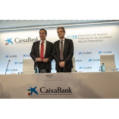 Jordi Gual, CaixaBank’s Chairman, and Gonzalo Gortázar, CEO