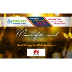 Huawei AirEngine Wi-Fi 6 wins Best Enterprise Wi-Fi Network Award