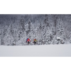 A snow dump made the first day a tough ride. @ Nicolas Holtzmeyer