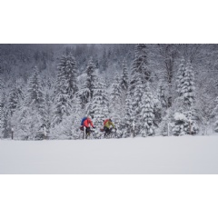 A snow dump made the first day a tough ride. @ Nicolas Holtzmeyer