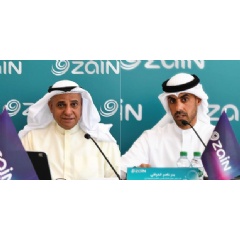 Mr. Ahmed Al Tahous, Chairman of Zain Group (left) & Bder Al-Kharafi, Zain Vice Chairman & Group CEO