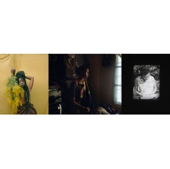 (Left to right: Christina Nwabugo, Ejatu Shaw, Joy Gregory, available on WePresent for The Self Portrait)