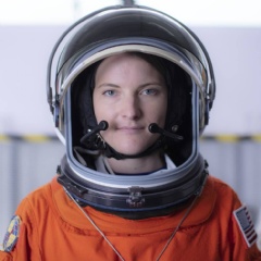 NASA astronaut candidate Kayla Barron poses for a portrait after donning her spacesuit, Friday, July 12, 2019 at NASA’s Johnson Space Center in Houston, Texas.
Credits: NASA/Bill Ingalls