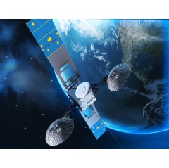 Artists rendering of NASAs Tracking and Data Relay Satellite System (Copyright: NASA)